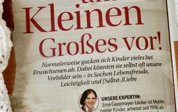 Freude im Alltag in einer der größten Frauenzeitschriften – Bild der Frau –